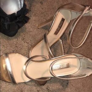 Size 5.5 Gold Heels